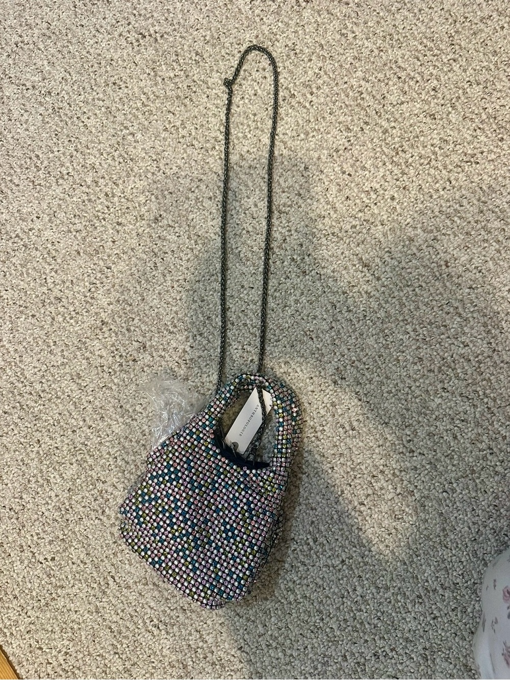 Anthropologie Multicolor Beaded Mini Shoulder Bag